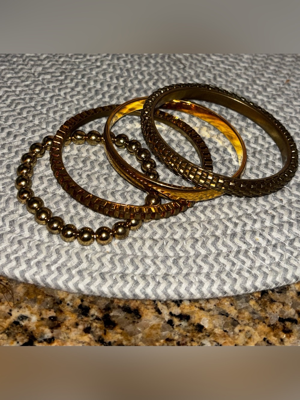 Gold-Tone Stackable Bangle Bracelet Set - Women's Jewelry